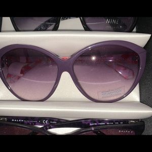 Nine West Purple sunglasses with floral print